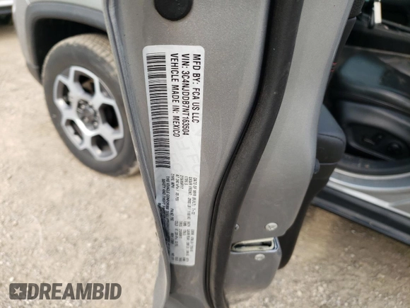 2022 Jeep Compass Trailhawk with VIN 3C4NJDDB7NT163504, listed as a Copart auction lot 60799975 with 16,312 mi miles and Salvage title. Bid and sale history available at DreamBid. Image 13.