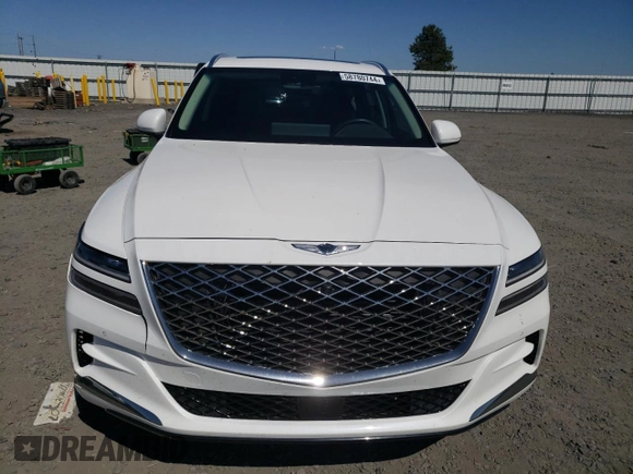2022 Genesis GV80 with VIN KMUHBDSB6NU096569, listed as a Copart auction lot 58780744 with 17,642 mi miles and Salvage title. Bid and sale history available at DreamBid. Image 5.