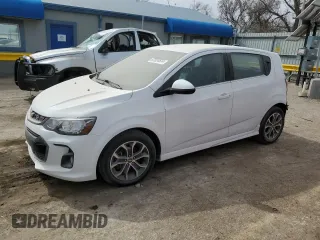 2017 Chevrolet Sonic LT with VIN 1G1JD6SH8H4145766, listed as a Copart auction lot 87024534 with 109,442 mi miles and Salvage Title. Bid and sale history available at carsss.com. Image 1.