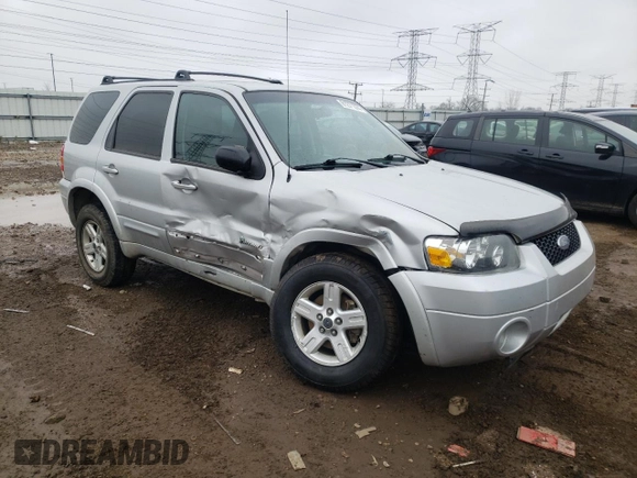 2006 Ford Escape Hybrid with VIN 1FMCU95H86KA52599, listed as a Copart auction lot 81271374 with 188,355 mi miles and Salvage title. Bid and sale history available at DreamBid. Image 4.
