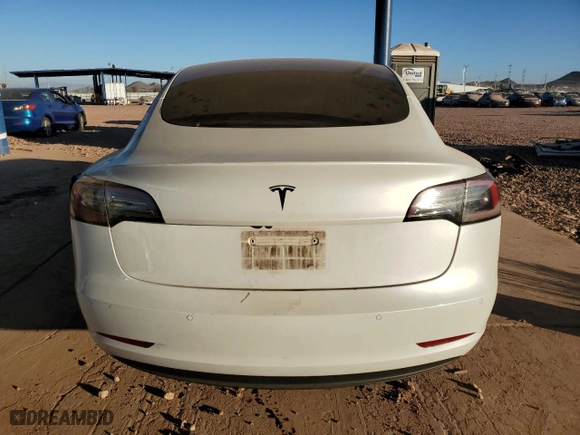 2020 Tesla Model 3 Standard Range Plus with VIN 5YJ3E1EAXLF799846, listed as a Copart auction lot 53170215 with 80,015 mi miles and Salvage Title. Bid and sale history available at carsss.com. Image 6.