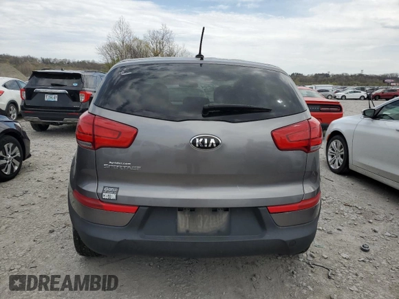 2016 Kia Sportage LX with VIN KNDPB3ACXG7805749, listed as a Copart auction lot 52349265 with 131,640 mi miles and Clean Title. Bid and sale history available at carsss.com. Image 6.