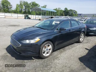 2018 Ford Fusion SE z VIN 3FA6P0HD9JR157594, wystawiony jako Copart lot #55539515 z przebiegiem 164 403 mil mil oraz Czysty tytuł • Clean title. Historia ofert i sprzedaży dostępna na DreamBid. Obrazek 1.