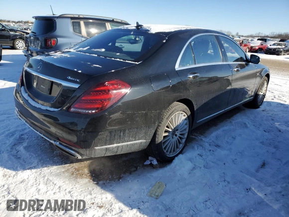 2018 Mercedes-Benz S 560 with VIN WDDUG8GB5JA382224, listed as a Copart auction lot 88408125 with 80,825 mi miles and Salvage Title. Bid and sale history available at carsss.com. Image 3.