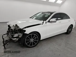 2021 Mercedes-Benz C 300 with VIN W1KWF8DB7MR605823, listed as a Copart auction lot 47980115 with 64,751 mi miles and Clean Title. Bid and sale history available at carsss.com. Image 1.