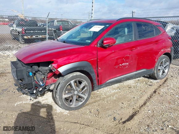 2021 Hyundai Kona Limited with VIN KM8K3CA51MU744986, listed as a IAAI auction lot 41519852 with 69,443 mi miles. Bid and sale history available at carsss.com. Image 22.