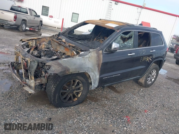 2014 Jeep Grand Cherokee Limited with VIN 1C4RJEBM1EC574629, listed as a IAAI auction lot 41696495 with 1 mi miles. Bid and sale history available at carsss.com. Image 2.