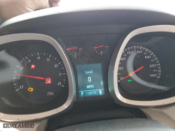 2011 Chevrolet Equinox LT w/1LT with VIN 2CNFLEEC3B6352240, listed as a Copart auction lot 45576215 with 129,775 mi miles and Salvage Title. Bid and sale history available at carsss.com. Image 9.