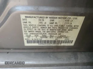 2007 Nissan Maxima SE z VIN 1N4BA41E67C812828, wystawiony jako Copart lot #59537265 z przebiegiem 106 987 mil mil oraz Szkoda całkowita • Salvage title. Historia ofert i sprzedaży dostępna na DreamBid. Obrazek 12.