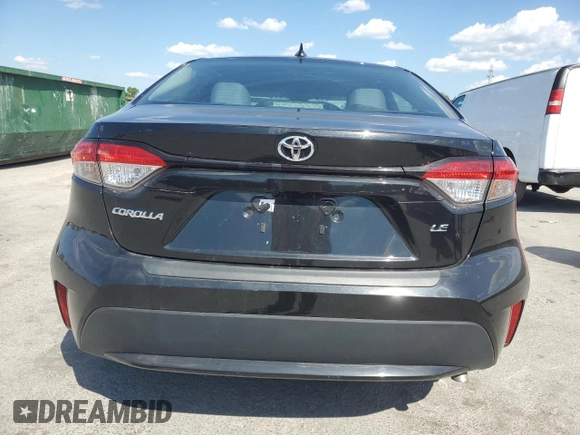 2020 Toyota Corolla LE with VIN 5YFEPRAE7LP065132, listed as a Copart auction lot 51089695 with 16,822 mi miles and Clean Title. Bid and sale history available at carsss.com. Image 6.