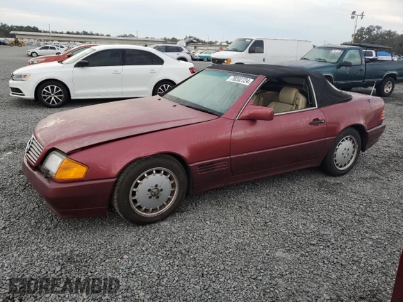 1991 Mercedes-Benz 500 z VIN WDBFA66E0MF016973, wystawiony jako Copart lot #78202724 z przebiegiem Nie podano mil oraz Szkoda całkowita • Salvage title. Historia ofert i sprzedaży dostępna na DreamBid. Obrazek 1.