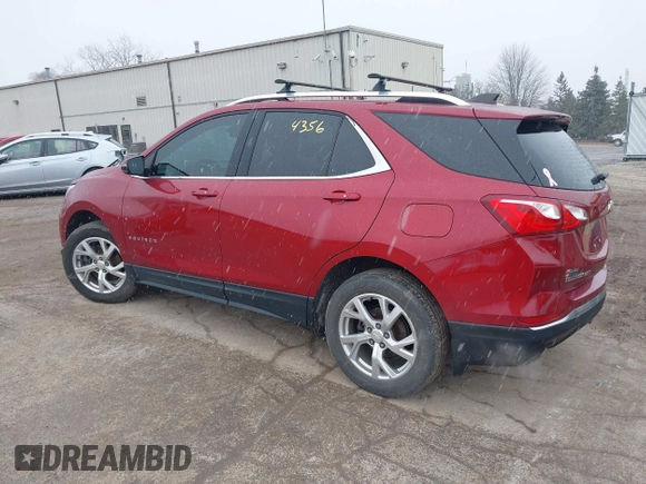 2019 Chevrolet Equinox LT with VIN 2GNAXVEX7K6100147, listed as a IAAI auction lot 41694356 with 105,372 mi miles. Bid and sale history available at carsss.com. Image 3.