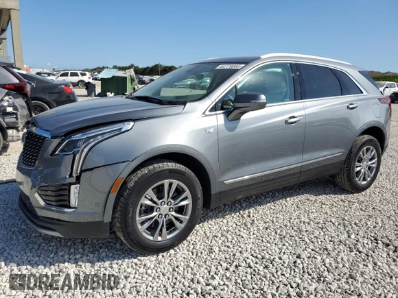 2021 Cadillac XT5 FWD Premium Luxury with VIN 1GYKNCR42MZ152066, listed as a Copart auction lot 44779085 with 11,529 mi miles and Salvage title. Bid and sale history available at DreamBid. Image 1.