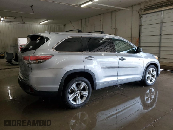 2015 Toyota Highlander Limited with VIN 5TDDCRFH1FS011914, listed as a Copart auction lot 54375325 with 164,661 mi miles and Salvage title. Bid and sale history available at DreamBid. Image 3.