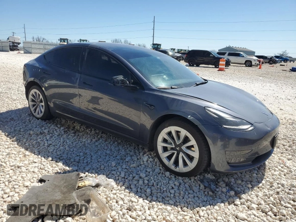2022 Tesla Model 3 with VIN 5YJ3E1EA2NF188955, listed as a Copart auction lot 47263395 with 119,418 mi miles and Salvage Title. Bid and sale history available at DreamBid. Image 4.