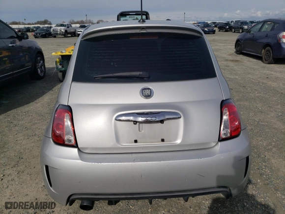 2013 FIAT 500 Turbo with VIN 3C3CFFHH8DT554229, listed as a Copart auction lot 45544355 with 127,548 mi miles and Salvage Title. Bid and sale history available at carsss.com. Image 6.