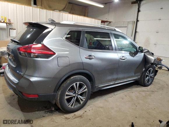 2017 Nissan Rogue SL with VIN 5N1AT2MV1HC760098, listed as a Copart auction lot 48839805 with 104,343 mi miles and Salvage Title. Bid and sale history available at carsss.com. Image 3.