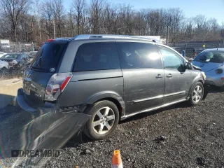 2008 Nissan Quest with VIN 5N1BV28U08N116662, listed as a Copart auction lot 84849304 with 0 mi miles and Salvage Title. Bid and sale history available at carsss.com. Image 3.
