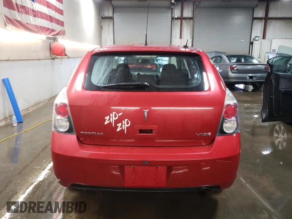 2009 Pontiac Vibe w/1SB with VIN 5Y2SP67019Z432876, listed as a Copart auction lot 78551534 with 128,207 mi miles and Salvage Title. Bid and sale history available at carsss.com. Image 6.