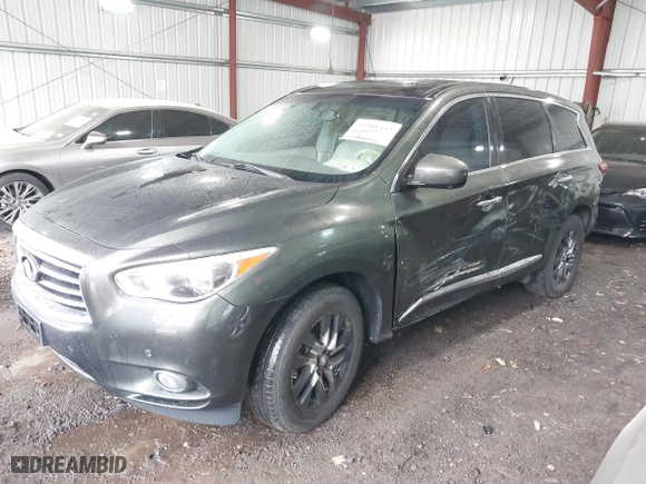 2013 Infiniti JX35 with VIN 5N1AL0MM0DC306351, listed as a IAAI auction lot 41948449 with 183,259 mi miles. Bid and sale history available at carsss.com. Image 18.