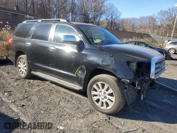 2010 Toyota Sequoia Platinum with VIN 5TDDY5G16AS039566, listed as a Copart auction lot 81810114 with 255,335 mi miles and Salvage Title. Bid and sale history available at carsss.com. Image 4.