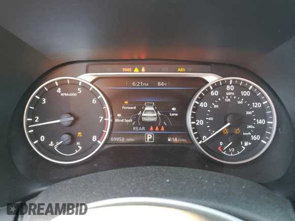 2020 Nissan Sentra SV with VIN 3N1AB8CV0LY213158, listed as a Copart auction lot 49548475 with 69,953 mi miles and Salvage Title. Bid and sale history available at carsss.com. Image 9.