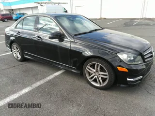 2014 Mercedes-Benz C-Class C 300 Sport with VIN WDDGF8AB6ER321318, listed as a IAAI auction lot 41542545 with 109,829 mi miles. Bid and sale history available at carsss.com. Image 1.