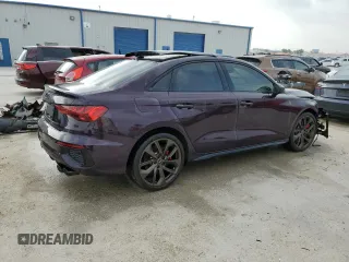 2023 Audi S3 Prestige z VIN WAUJ3DGYXPA054762, wystawiony jako Copart lot #55529074 z przebiegiem 13 684 mil mil oraz Szkody całkowita. Historia ofert i sprzedaży dostępna na DreamBid. Obrazek 3.