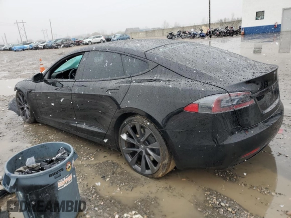 2021 Tesla Model S Long Range Plus z VIN 5YJSA1E2XMF427618, wystawiony jako Copart lot #41654955 z przebiegiem Nie podano mil oraz Szkoda całkowita • Salvage title. Historia ofert i sprzedaży dostępna na DreamBid. Obrazek 2.