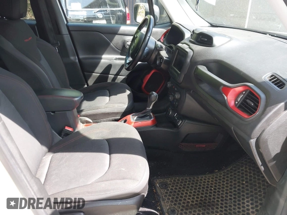 2018 Jeep Renegade Trailhawk with VIN ZACCJBCB3JPG76327, listed as a IAAI auction lot 42299355 with 85,996 mi miles and . Bid and sale history available at DreamBid. Image 5.