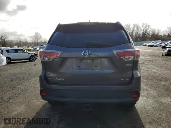 2016 Toyota Highlander Hybrid Limited with VIN 5TDDCRFH7GS020358, listed as a Copart auction lot 40569853 with 91,185 mi miles. Bid and sale history available at carsss.com. Image 6.
