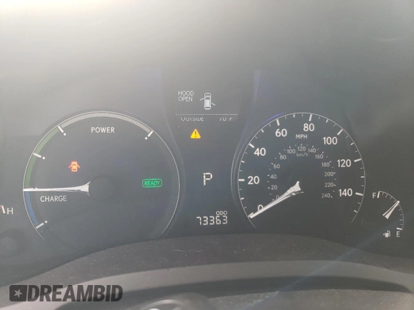 2010 Lexus RX 450h with VIN JTJBC1BA0A2016262, listed as a Copart auction lot 62819874 with 73,363 mi miles and Clean Title. Bid and sale history available at DreamBid. Image 9.
