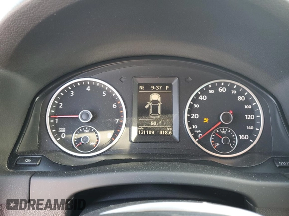 2012 Volkswagen Tiguan SE with VIN WVGAV7AX9CW607599, listed as a Copart auction lot 51214455 with 131,109 mi miles and Salvage Title. Bid and sale history available at DreamBid. Image 9.