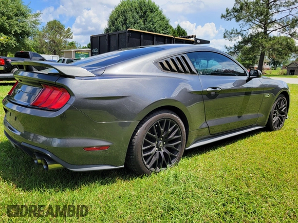 2018 Ford Mustang GT with VIN 1FA6P8CF9J5105490, listed as a IAAI auction lot 42284615 with 81,689 mi miles and . Bid and sale history available at DreamBid. Image 4.