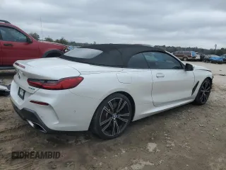 2022 BMW 8 Series 840i with VIN WBADZ2C0XNCJ65880, listed as a Copart auction lot 44778025 with 34,221 mi miles and Salvage Title. Bid and sale history available at carsss.com. Image 3.