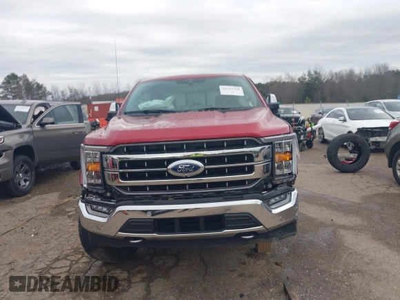 2021 Ford F-150 XL with VIN 1FTFW1E86MKD88763, listed as a IAAI auction lot 41742760 with 54,504 mi miles. Bid and sale history available at carsss.com. Image 13.