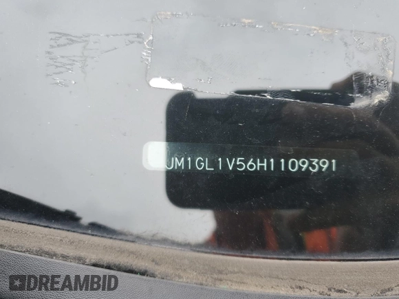 2017 Mazda Mazda6 Touring with VIN JM1GL1V56H1109391, listed as a Copart auction lot 52348665 with 93,764 mi miles and Salvage Title. Bid and sale history available at carsss.com. Image 14.