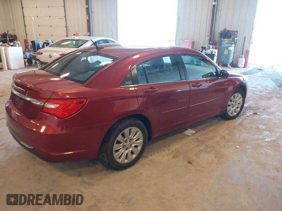 2012 Chrysler 200 LX with VIN 1C3CCBAG8CN215438, listed as a IAAI auction lot 41929116 with 156,387 mi miles and . Bid and sale history available at DreamBid. Image 4.