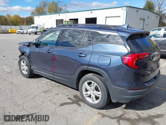 2018 GMC Terrain SLE with VIN 3GKALMEVXJL157227, listed as a IAAI auction lot 40584594 with 123,718 mi miles. Bid and sale history available at carsss.com. Image 3.