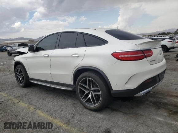 2017 Mercedes-Benz GLE 43 AMG with VIN 4JGED6EB8HA084593, listed as a Copart auction lot 58988935 with 51,531 mi miles and Salvage title. Bid and sale history available at DreamBid. Image 2.