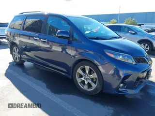 2018 Toyota Sienna SE with VIN 5TDXZ3DC8JS950681, listed as a IAAI auction lot 41389662 with 112,661 mi miles and . Bid and sale history available at DreamBid. Image 1.