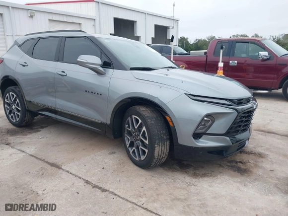 2023 Chevrolet Blazer RS with VIN 3GNKBERS4PS118163, listed as a IAAI auction lot 41394827 with 20,284 mi miles. Bid and sale history available at carsss.com. Image 1.