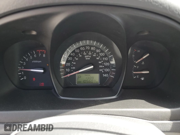 2009 Kia Spectra EX with VIN KNAFE221195655309, listed as a Copart auction lot 46620985 with 105,607 mi miles and Salvage Title. Bid and sale history available at DreamBid. Image 9.