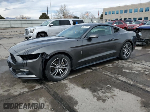2017 Ford Mustang EcoBoost with VIN 1FA6P8TH5H5210250, listed as a Copart auction lot 49791955 with 107,303 mi miles and Clean Title. Bid and sale history available at DreamBid. Image 1.