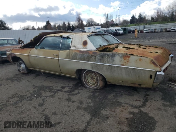 1969 Chevrolet Impala z VIN 164479J176501, wystawiony jako Copart lot #48632015 z przebiegiem Nie podano mil oraz Czysty tytuł • Clean title. Historia ofert i sprzedaży dostępna na DreamBid. Obrazek 2.