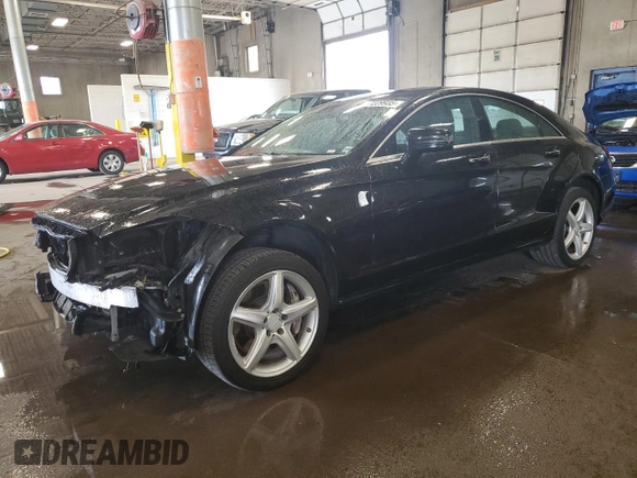 2014 Mercedes-Benz CLS 550 with VIN WDDLJ9BB8EA100254, listed as a Copart auction lot 57229935 with 132,574 mi miles and Salvage title. Bid and sale history available at DreamBid. Image 1.