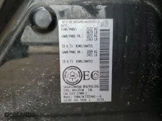 2017 Nissan Rogue SL with VIN 5N1AT2MV0HC869636, listed as a Copart auction lot 49747685 with 205,289 mi miles and Salvage Title. Bid and sale history available at carsss.com. Image 14.