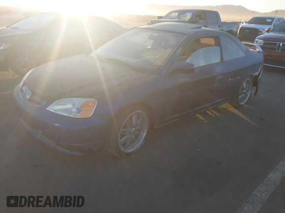 2003 Honda Civic EX with VIN 1HGEM21983L017166, listed as a IAAI auction lot 41360644 with 161,089 mi miles. Bid and sale history available at carsss.com. Image 2.