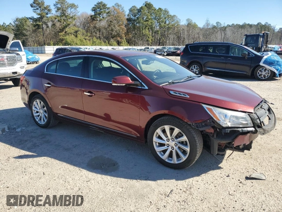 2016 Buick LaCrosse Leather with VIN 1G4GB5G37GF125120, listed as a Copart auction lot 42061755 with 189,855 mi miles and Salvage Title. Bid and sale history available at carsss.com. Image 4.