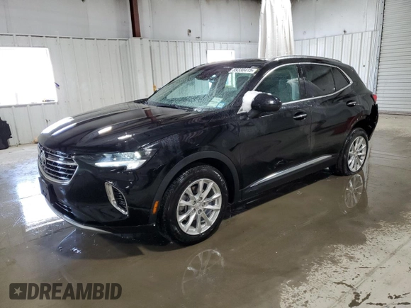 2021 Buick Envision Preferred with VIN LRBFZMR49MD086080, listed as a Copart auction lot 89330415 with 34,431 mi miles and Salvage Title. Bid and sale history available at carsss.com. Image 1.